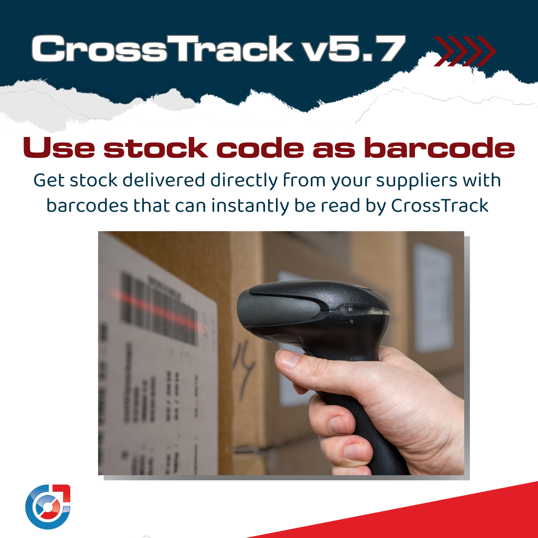 Use the stock code as the barcode