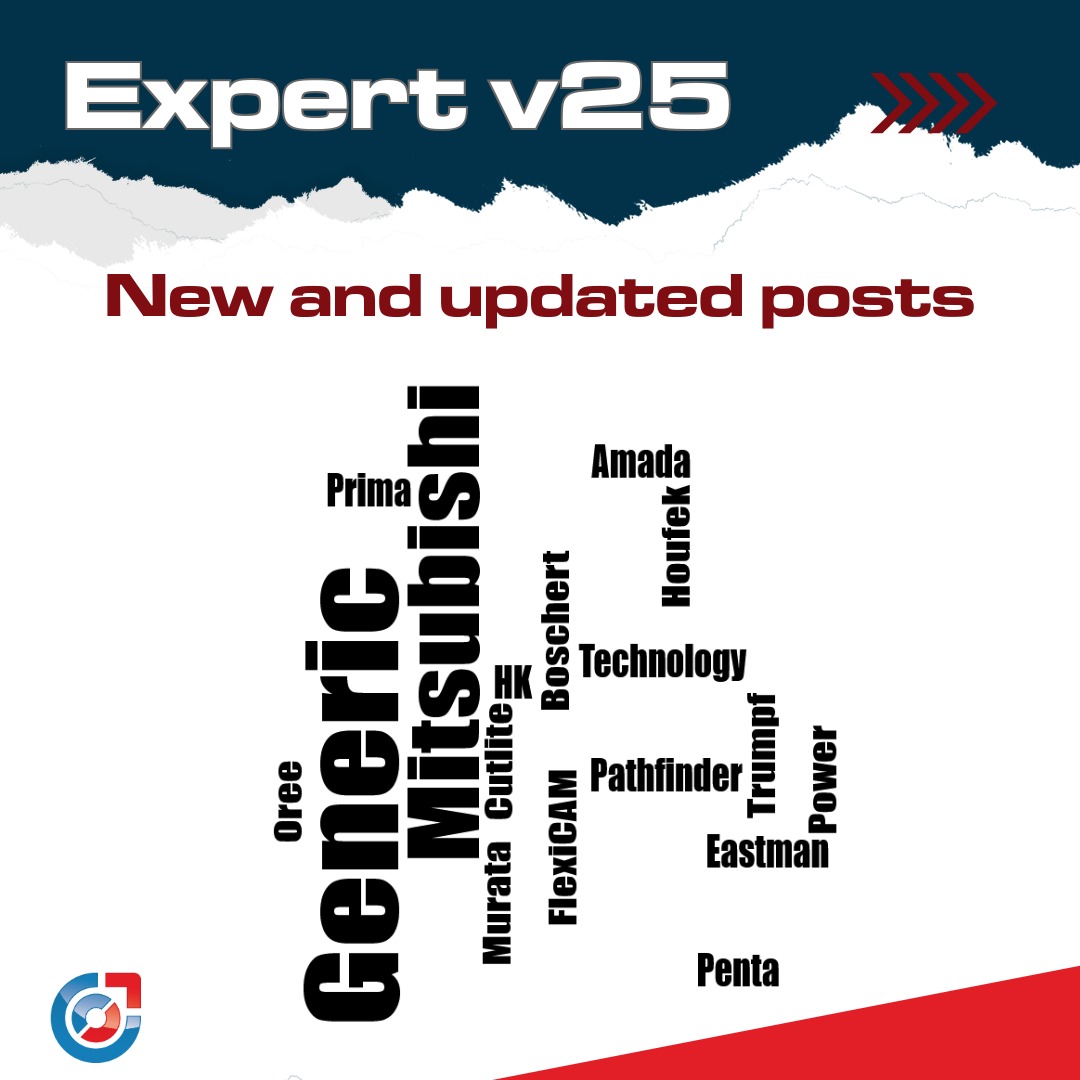 New and updated CNC postprocessors